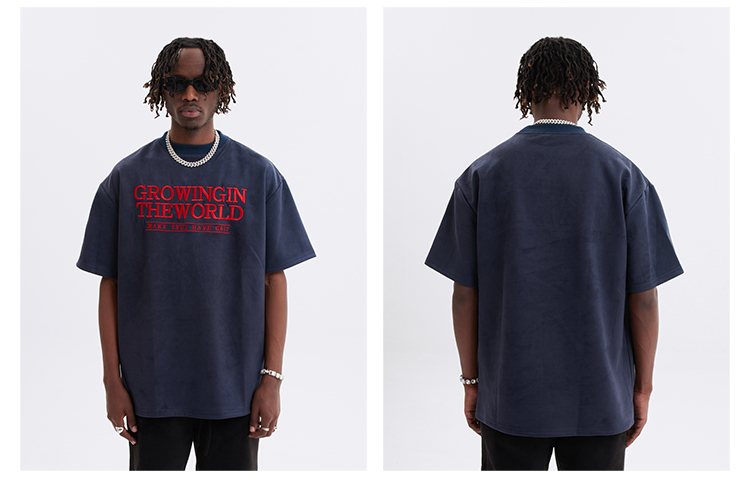 MT99 Growing The World Suede Tee flat product view