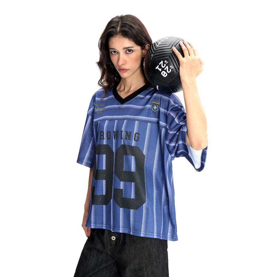 MT99 99 Blue Striped Jersey