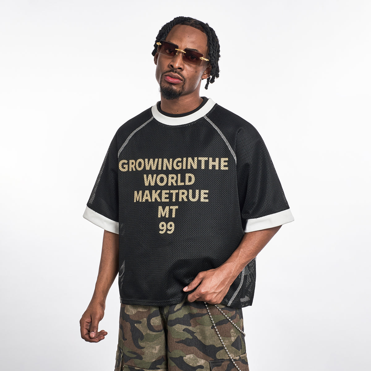MT99 Make True Cropped Ringer Tee main product image