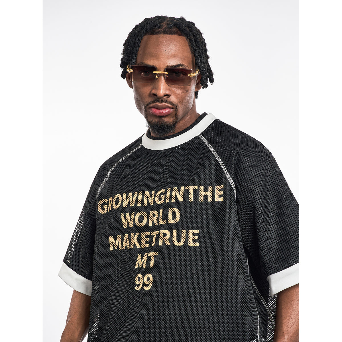 MT99 Make True Cropped Ringer Tee alternate product image