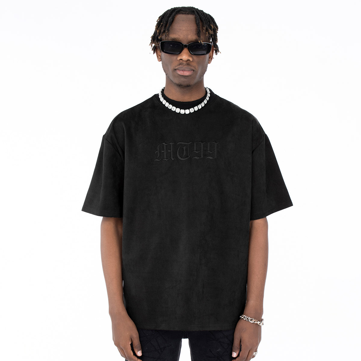 MT99 Garment-Dyed Embossed Graphic Tee main product image