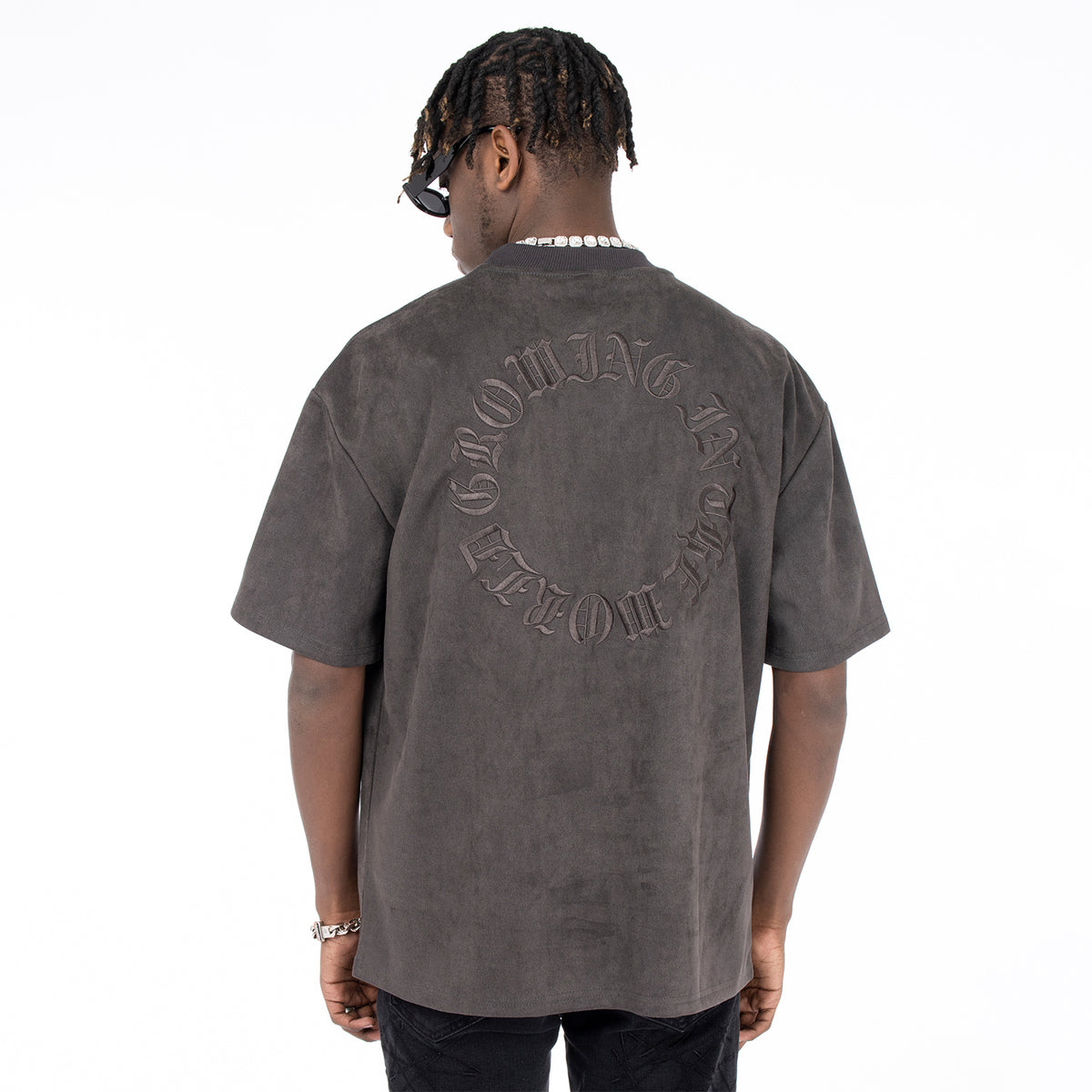 MT99 Garment-Dyed Embossed Graphic Tee alternate product image