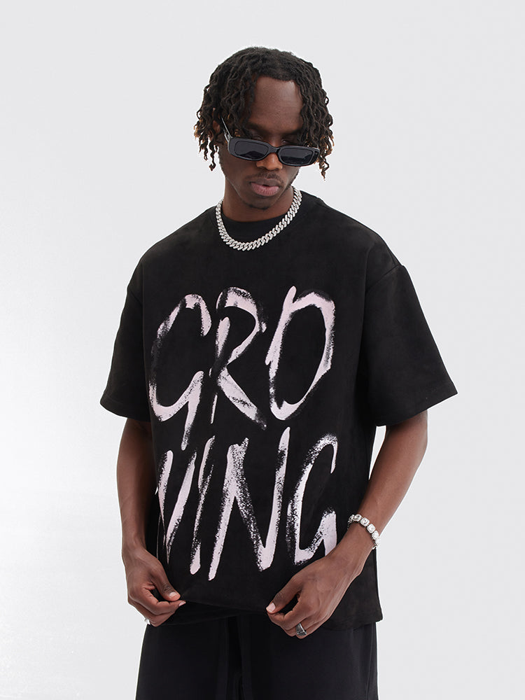 MT99 Growing Oversized Graphic Tee flat product view