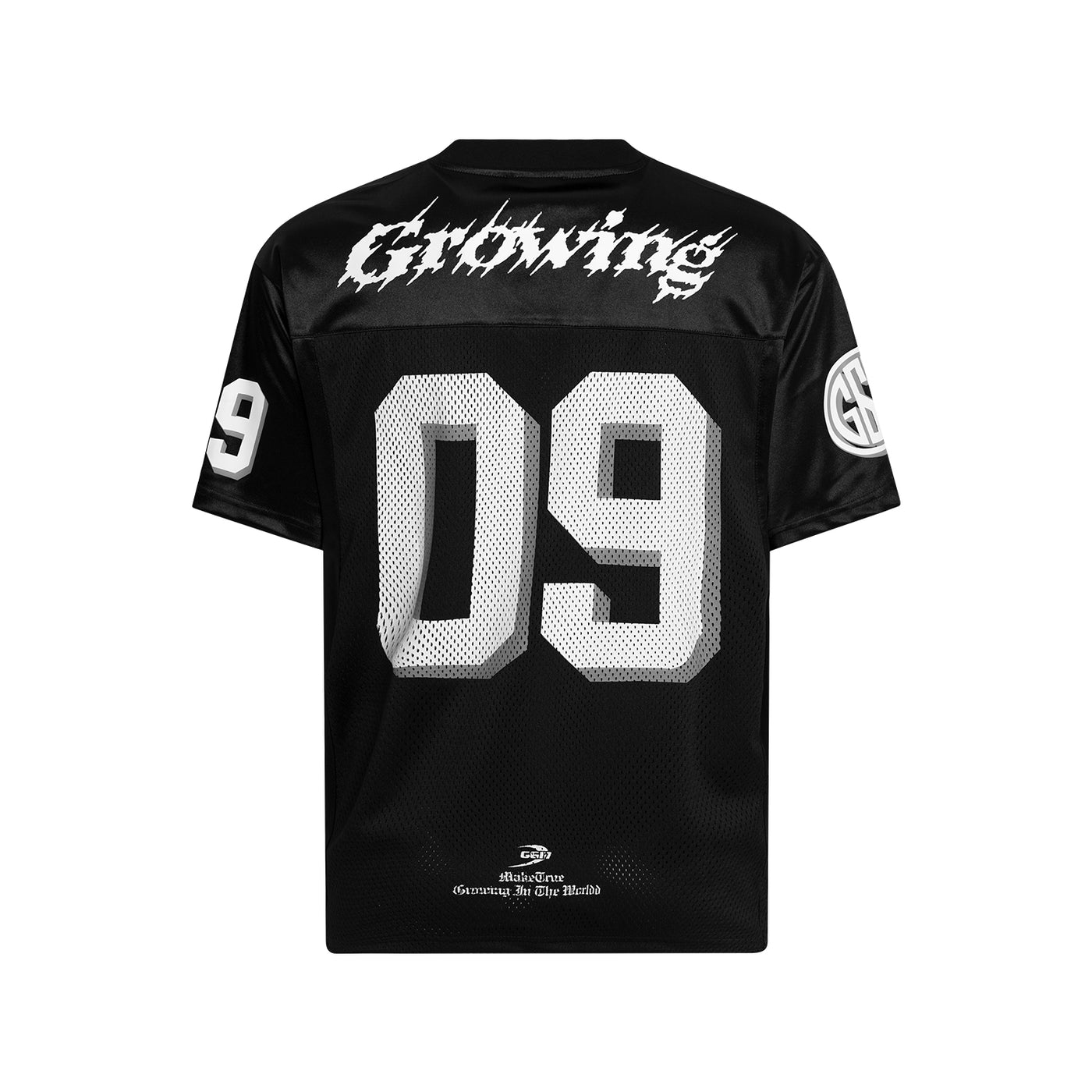 MT99 09 Black Football Jersey fabric and construction detail
