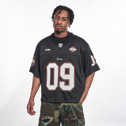 MT99 09 Patch Football Jersey model front view