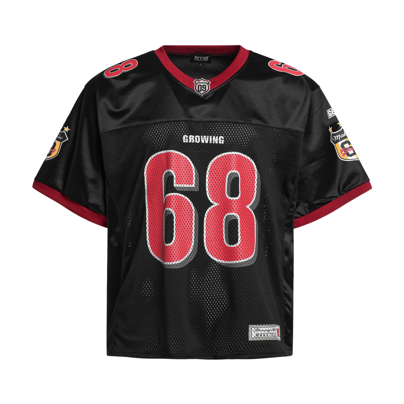 MT99 68 Football Jersey fabric and construction detail