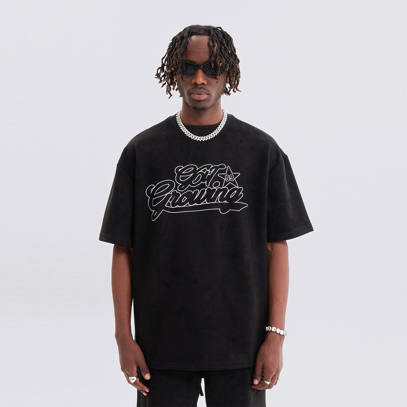 MT99 Growing Star Suede Graphic Tee detail view