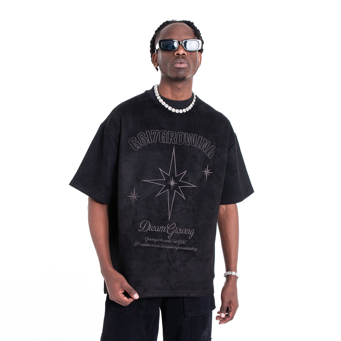 MT99 Compass Suede Graphic Tee detail view