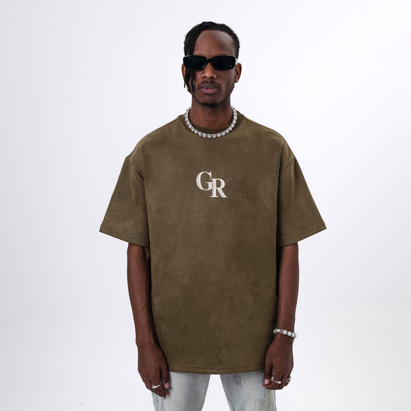 Make True Suede Graphic Tee - Army Green