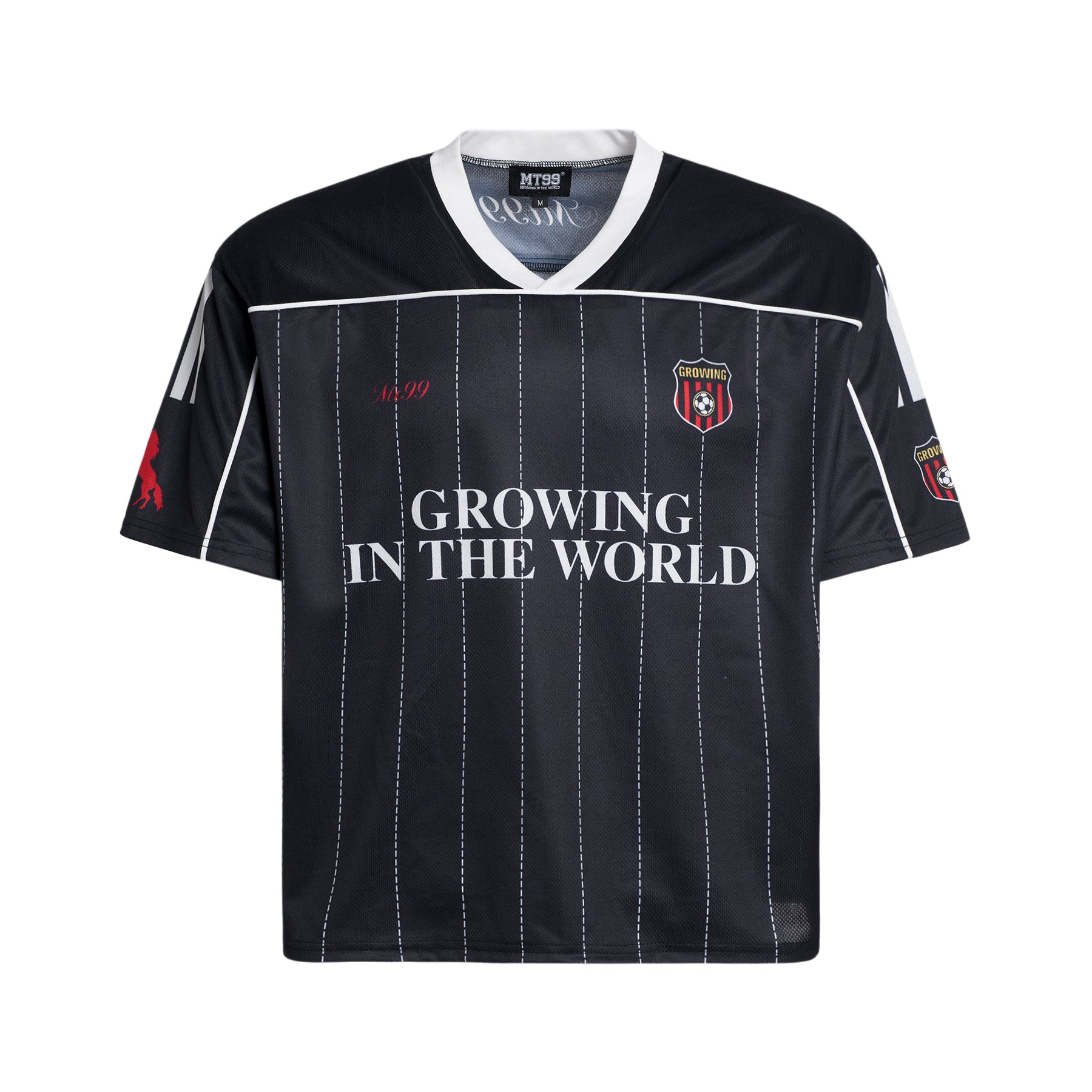 MT99 99 Pinstripe Football Jersey black color image