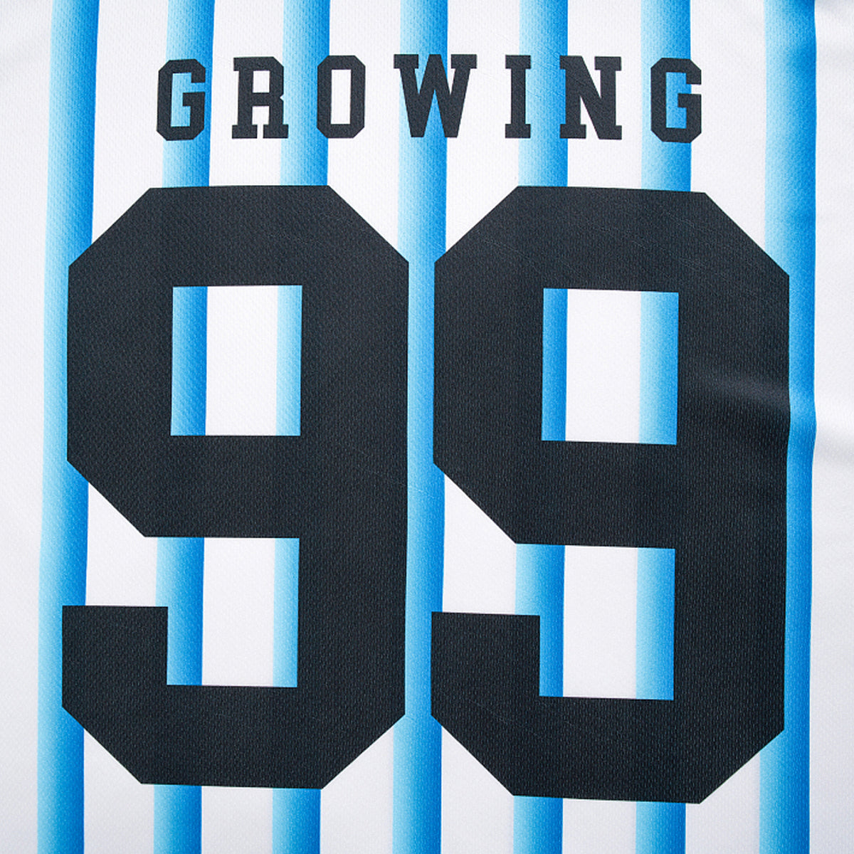MT99 99 Blue Stripe Football Jersey detail image